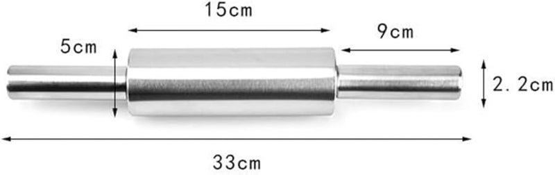 Stainless Steel Rolling Pin for Baking Bread Pizza Pastry Dough Roller Professional Kitchen Tool - Image 2